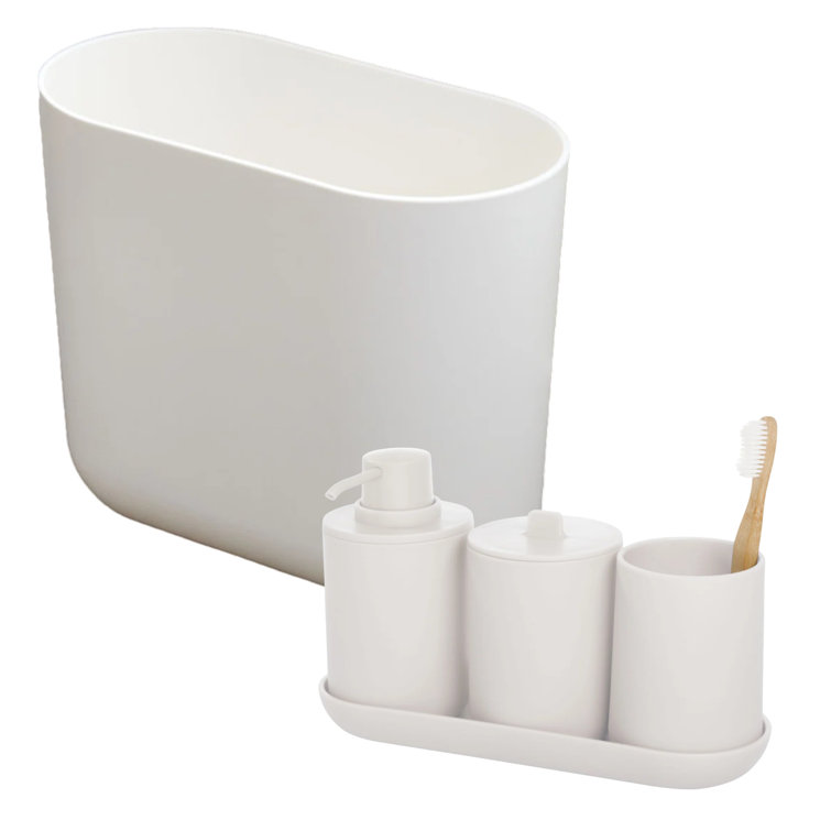 iDesign Cade Bath Accessories & Slim Waste Can & Reviews Wayfair Canada
